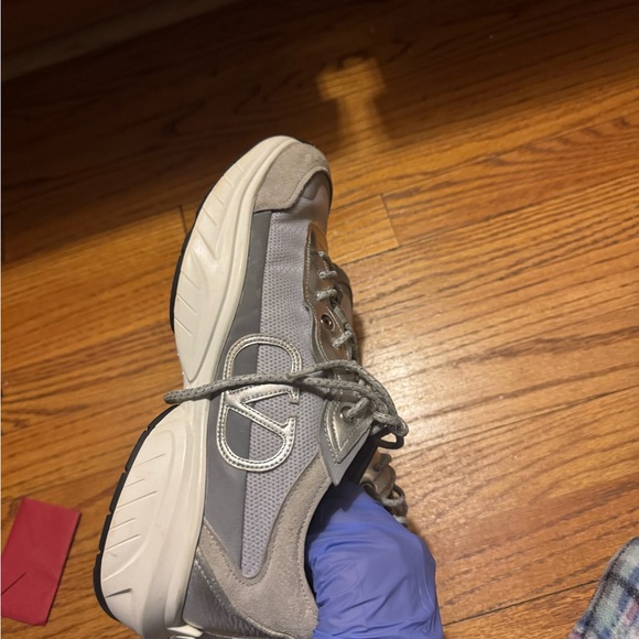 Valentino Garavani Gray and White Women's Sneakers - Picture 7 of 8